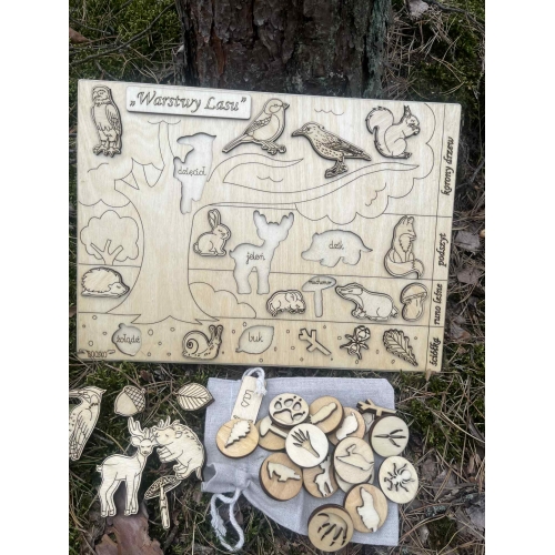 Drewniana układanka 